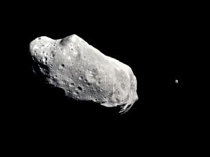 Asteroid Ida and its tiny 'moon', Dactyl