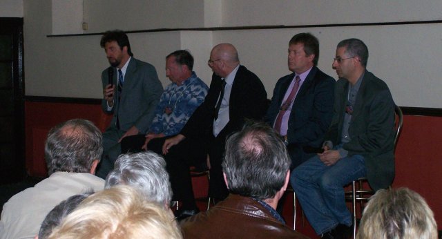 Speakers' Q&A (left to right): Don Schmitt, Jesse Marcel Jr., Russel Callaghan, Gary Heseltine, Nick Pope